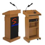 Teak Plywood Wooden PA Lectern SP-625