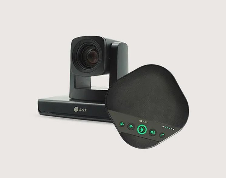 A&T VC 61 Full HD Video Conferencing System with one PTZ camera and a speakerphone