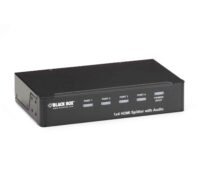 Black Box AVSP-HDMI1X4 HDMI Splitter – 4-Port HDMI Splitter with Audio, Full HD & 4K Support, Compact Design for Seamless Multi-Display Setup.