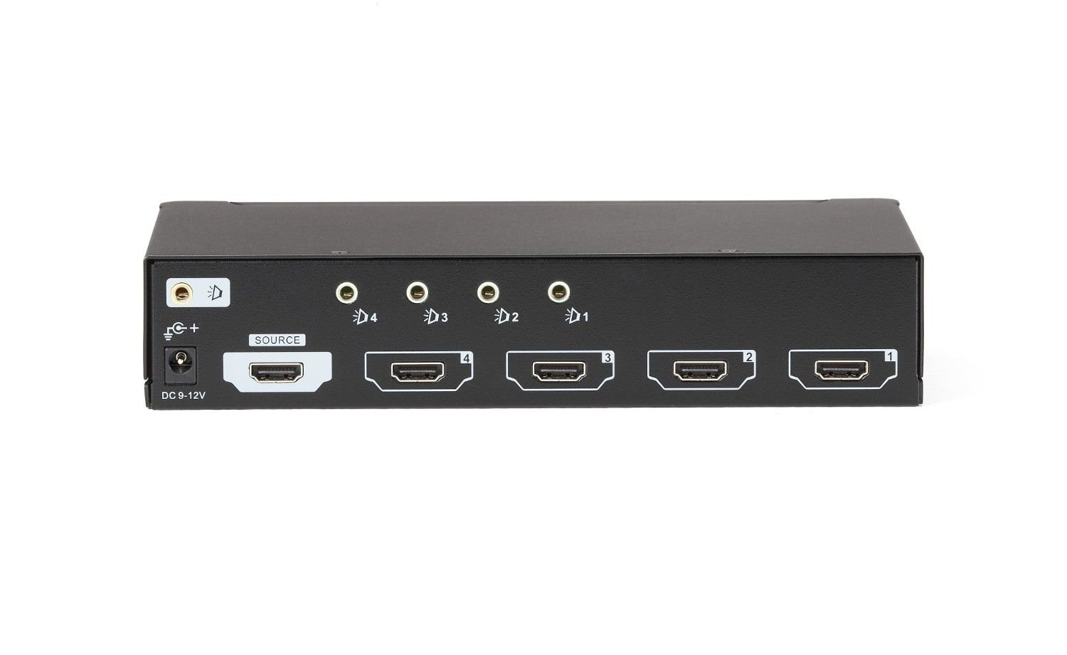 Black Box AVSP-HDMI1X4 HDMI Splitter – 4-Port HDMI Splitter with Audio, Full HD & 4K Support, Compact Design for Seamless Multi-Display Setup.