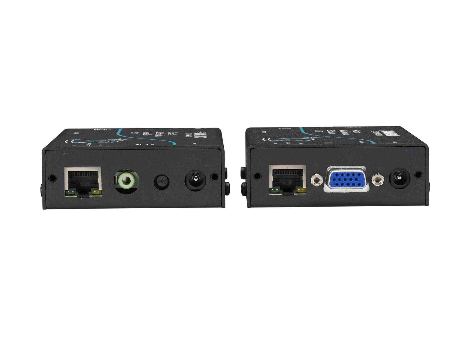 Black Box AVU5020A; USB Wizard Multimedia Extender Local & remote Unit, showing VGA, audio, and USB port, power port