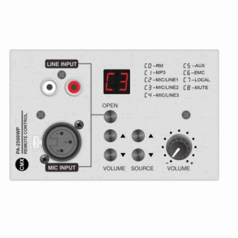 CMX-remote control panel PA-6000WP