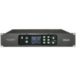 AHUJA DCS-9300M Digital Conference Control Unit, rack-mountable, front panel showing LCD screen, control knobs, function buttons, and USB port.
