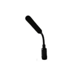 Erthpot NGM512 professional shotgun microphone for Novo conference systems, featuring a sleek 285mm interference tube design with a super-cardioid condenser capsule and an integrated LED status ring at the base.