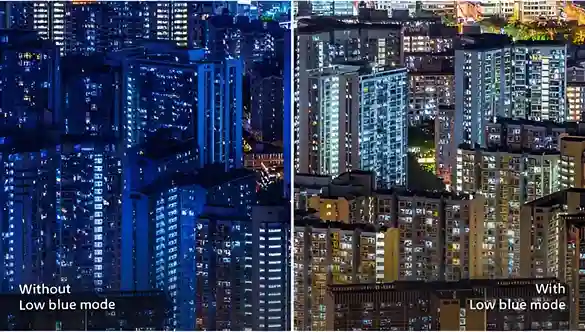 LowBlue Mode for easy on-the-eyes productivity