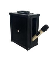 Side view of Saatvik Cube 40 - Wireless Bluetooth Portable PA System with Wireless Mic