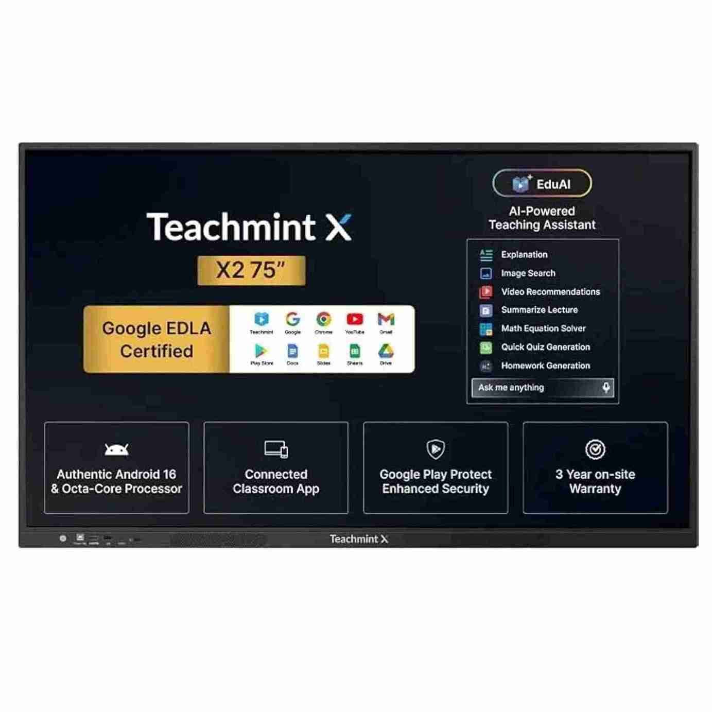 Teachmint X2 75 Star Interactive Flat Panel