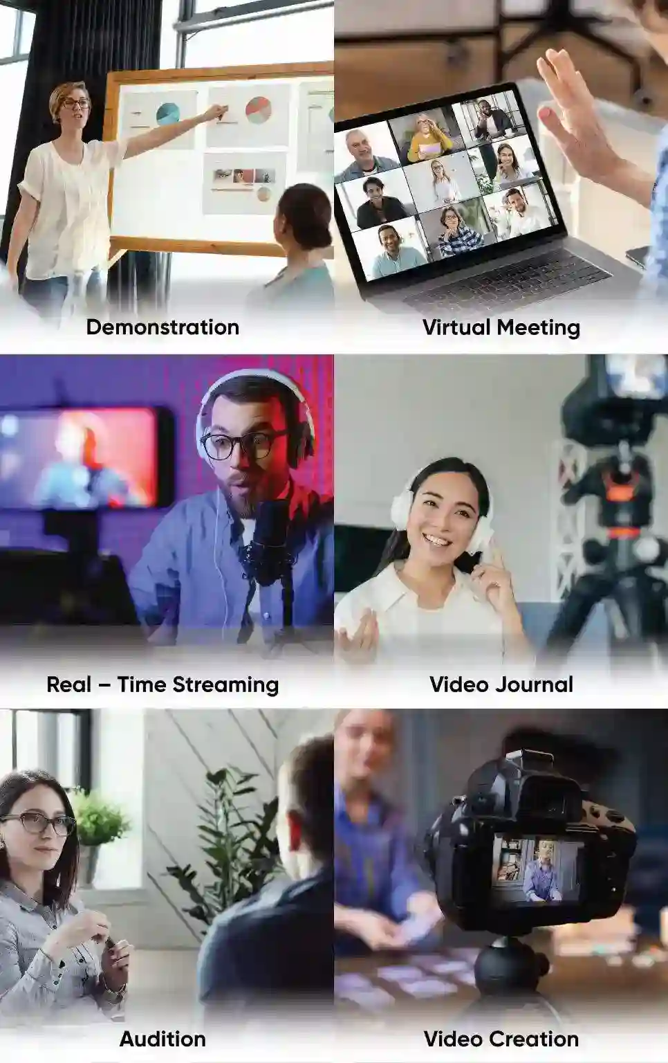 A&T AIR Pro Wireless Mic is used for Demonstration, Virtual Meeting, Real Time Streaming, Video Journal, audition, Video Creation.