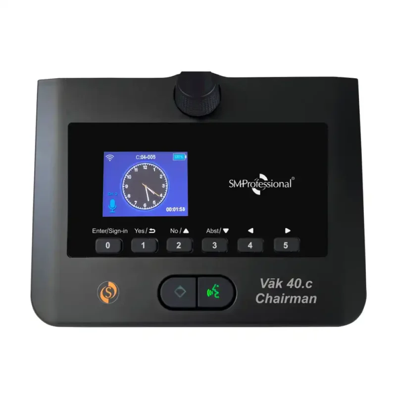 Vak 40.c Chairman unit with priority button & digital display for conference system