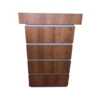 Laminated Wooden Podium Stand with broad top & 3 shelves for storage