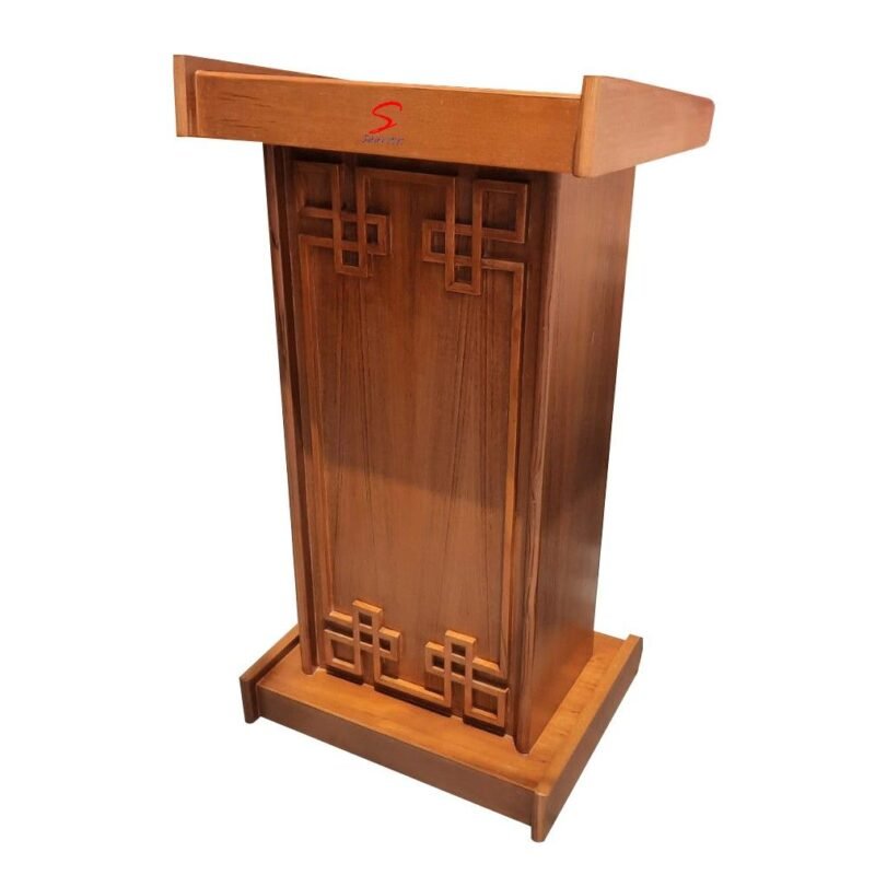 Premium Teak Wooden Podium Stand