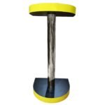 Yellow Wooden & Stainless Steel Podium Stand