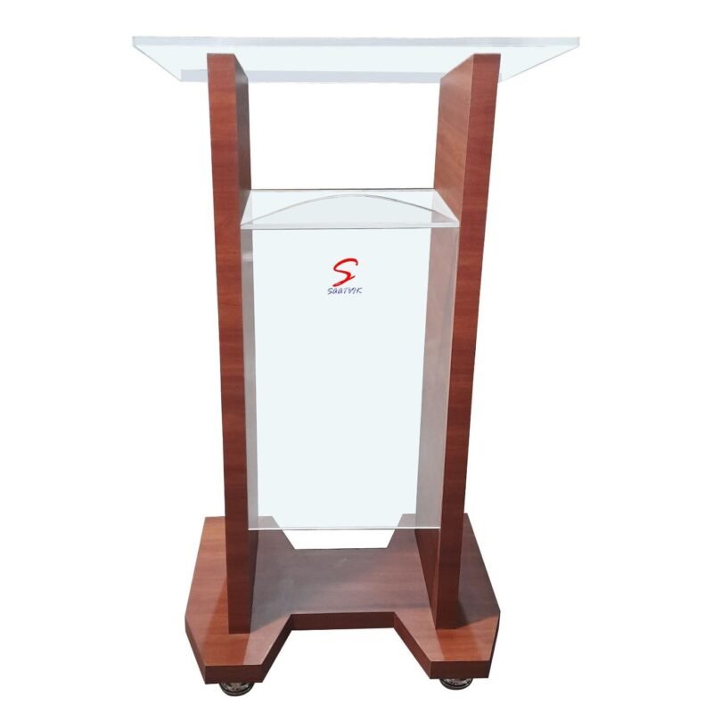 Acrylic & Wooden Podium Stand