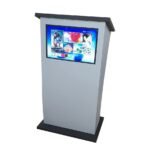 Premium Wooden Podium Stand with Display Screen & Android Box