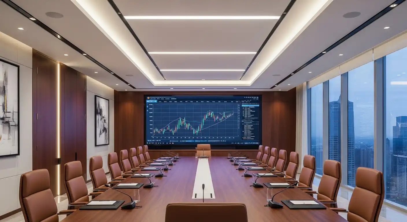 High-End Boardroom AV Integration by Saatvik Communication