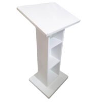 Wooden White Podium SP-542 with deco Paint