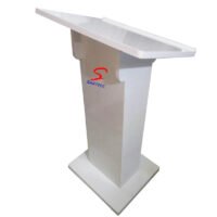 MDF board Wooden White Podium SP-542 with deco Paint