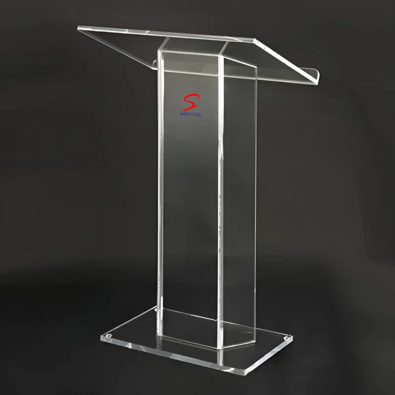 transparent acrylic podium stand